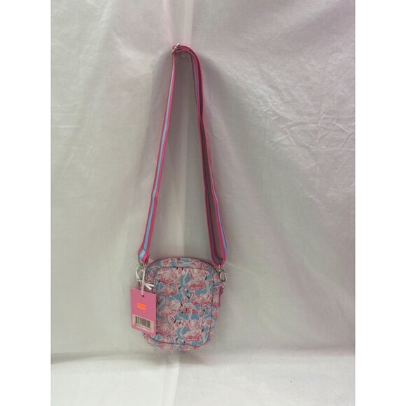 NWT Simply Southern  Flamingo Pink & Blue Neobag  Mini Crossbody - Picture 2 of 6